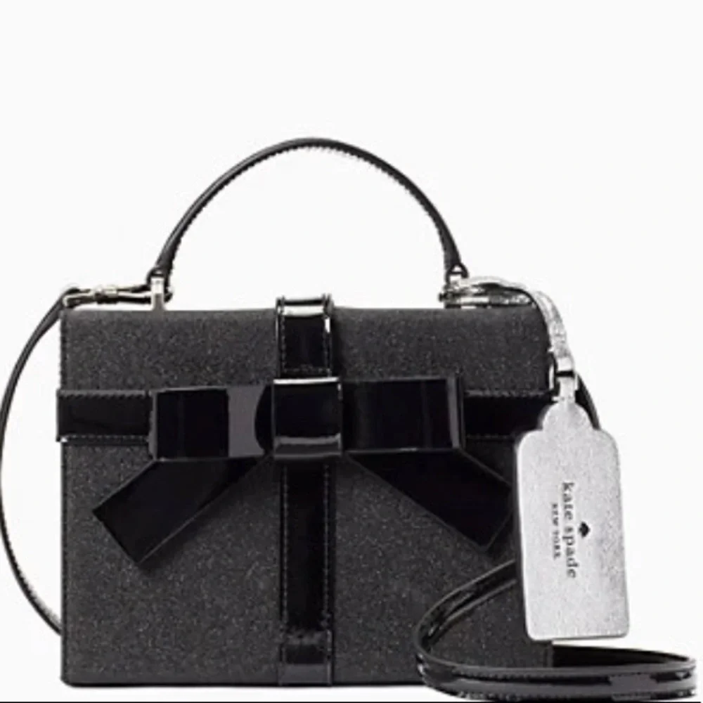 Authentic Kate spade glitter/leather gift box Crossbody/Satchel - Picture 5 of 16